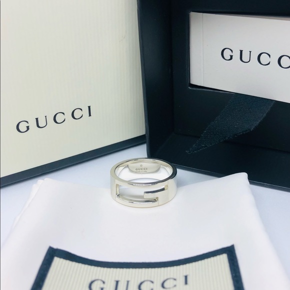 SOLD GUCCI G Ring Unisex with PACKAGING - Picture 12 of 13